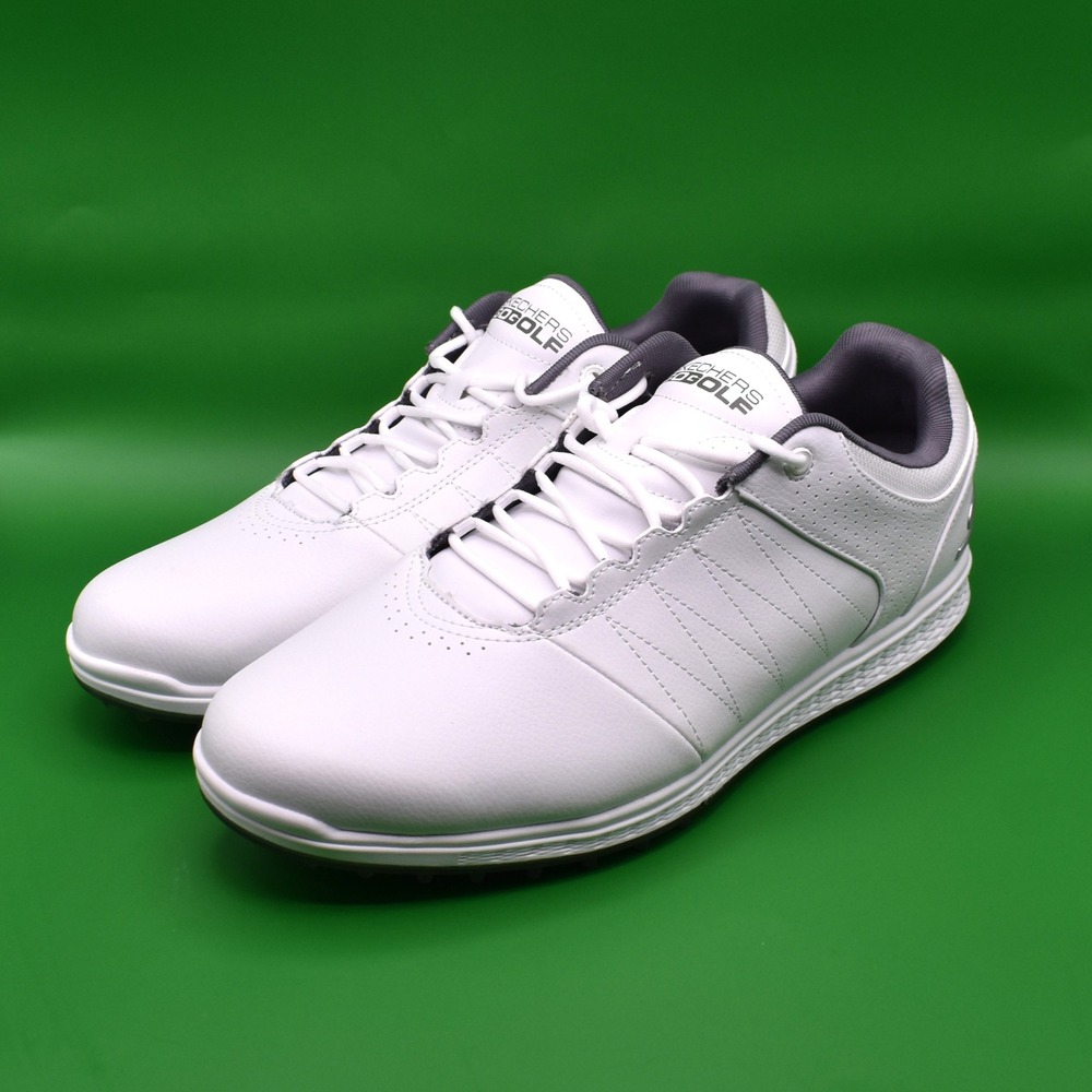 Skechers Go Golf Pivot Spikeless Golf Shoes White Gray 54545EWW Mens Size 10 NEW